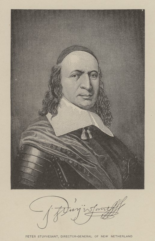 Peter Stuyvesant, Director-General of New Netherland by American School