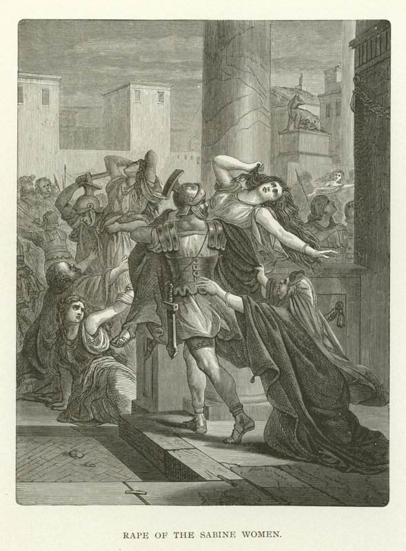 Rape of the Sabine Women by American School