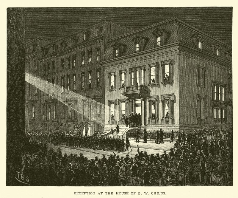 Reception at the House of G W Childs by American School