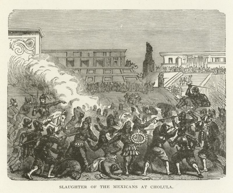 Slaughter of the Mexicans at Cholula by American School