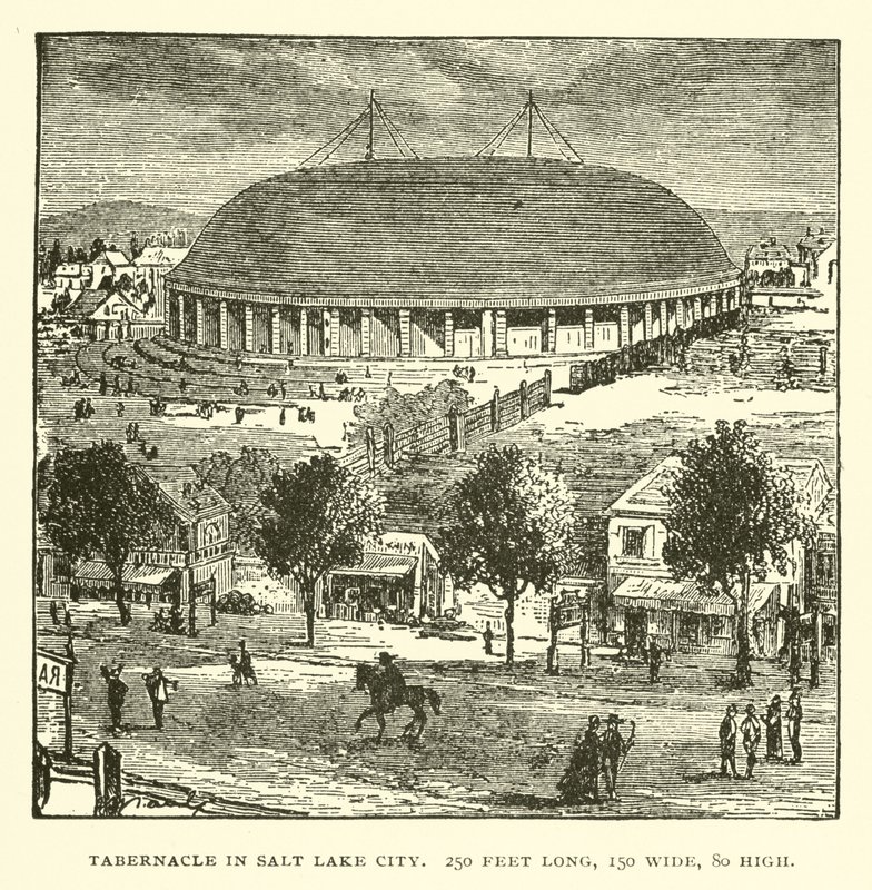 Tabernacle in Salt Lake City, 250 Feet Long, 150 Wide, 80 High by American School