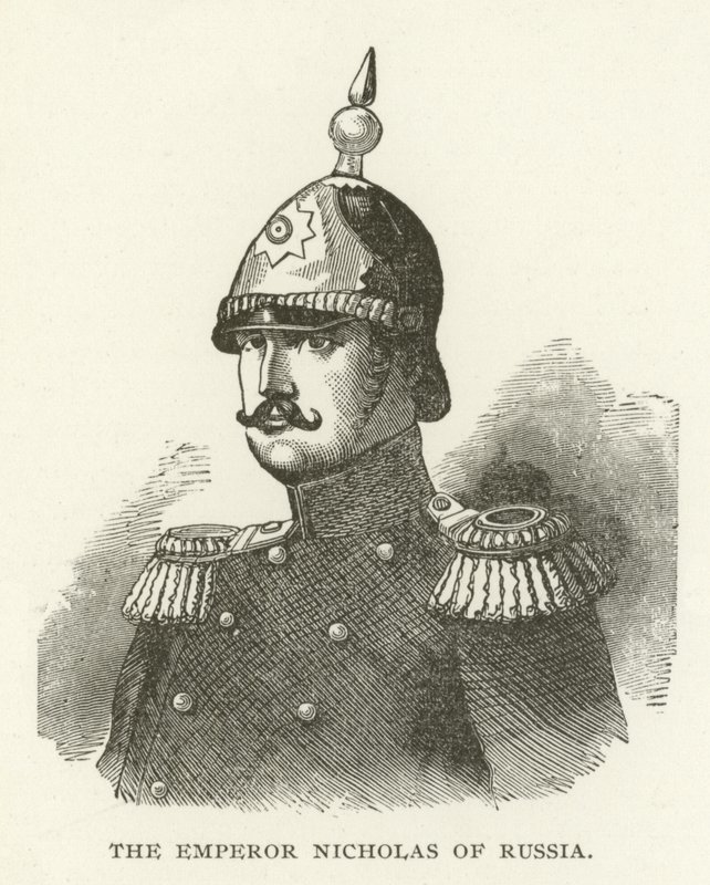 The Emperor Nicholas of Russia by American School