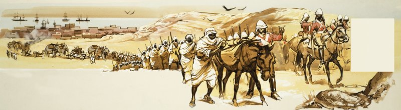 General Napier leads an army into Ethiopia by Angus McBride
