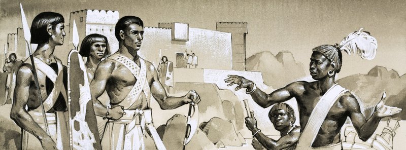Hyksos, Pharaoh Kamose Instructs Specially-Trained Black Warriors in Battle Tactics by Angus McBride