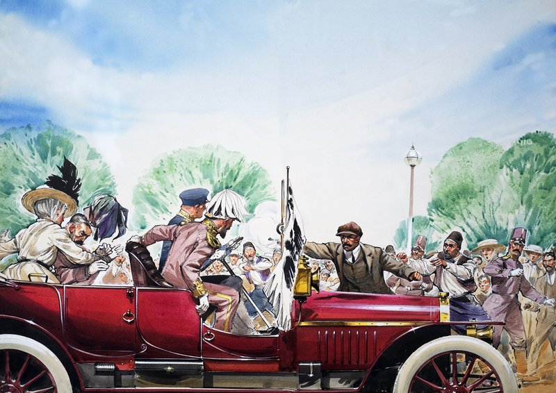 Outbreak of the First World War, Illustration from 