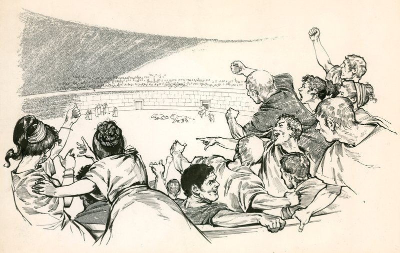 Spectacle in a Roman circus by Angus McBride