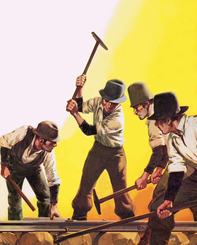 The Making of America: Working on the Railroad by Angus McBride
