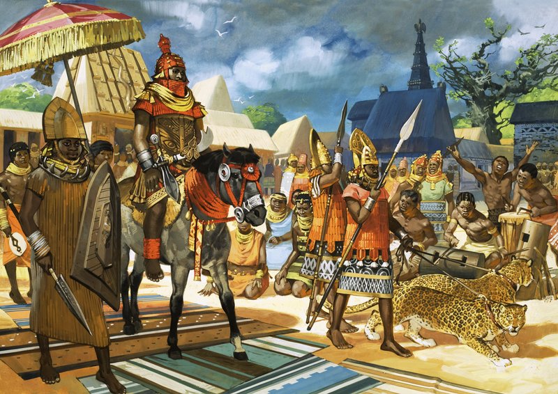 The Oba, or King, of Benin, West Africa, c.1550 by Angus McBride