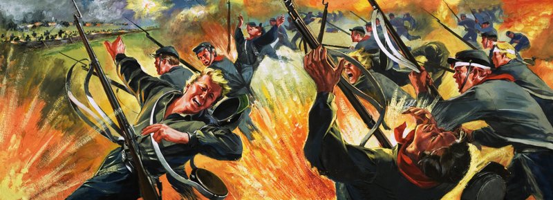 Unidentified Battle Scene, Probably American Civil War by Angus McBride
