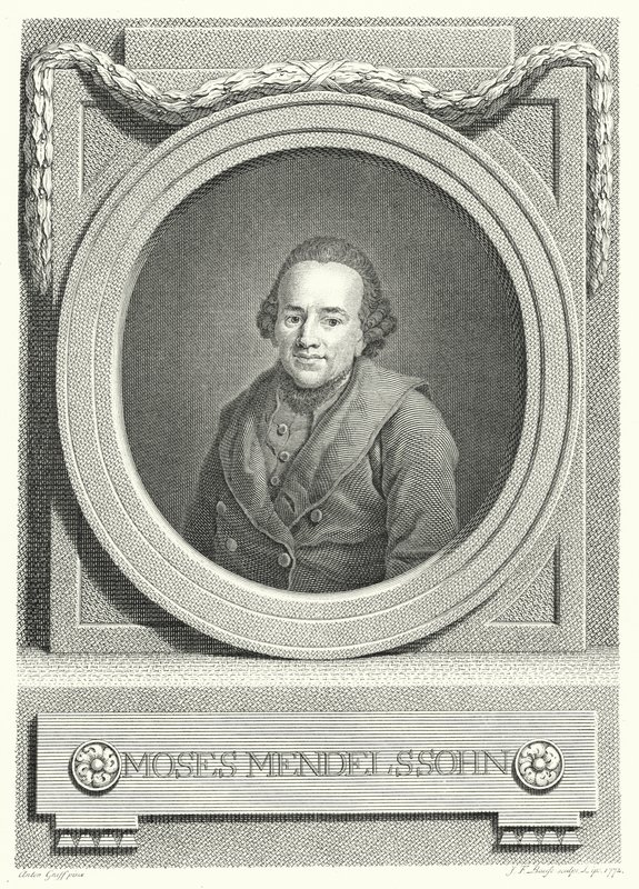 Moses Mendelssohn, German Jewish philosopher by Anton (after) Graff