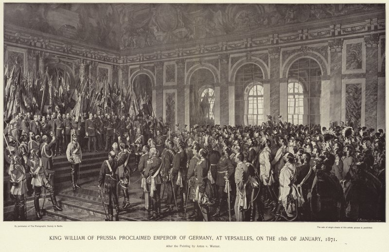 King William of Prussia proclaimed Emperor of Germany by Anton Alexander von Werner