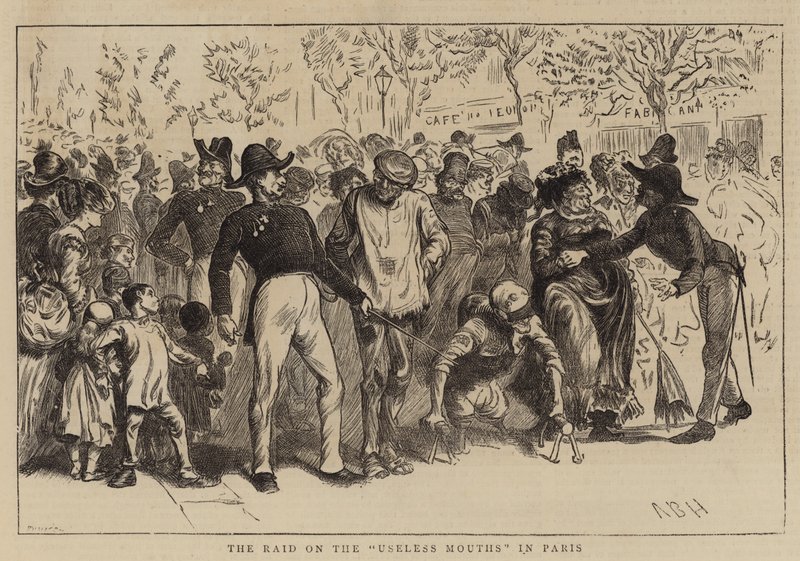 The Raid on the Useless Mouths in Paris by Arthur Boyd Houghton