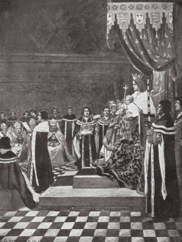 Henry VI Opening Parliament with His Mother by Arthur David (after) McCormick