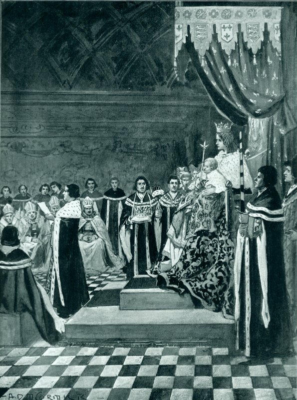 Henry VI Opening Parliament with His Mother by Arthur David McCormick