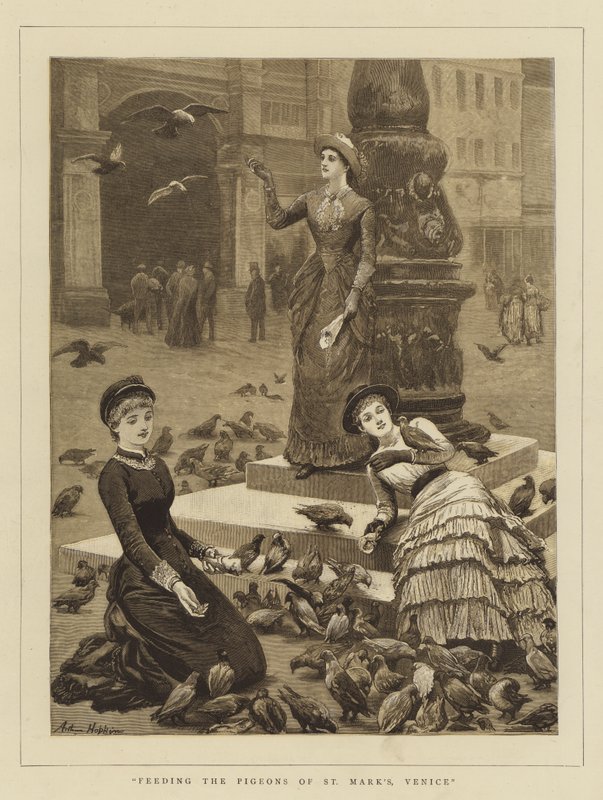 Feeding the Pigeons of St Mark