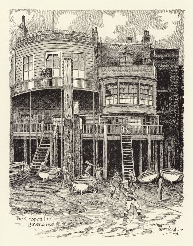 The Grapes Inn, Limehouse by Arthur Moreland