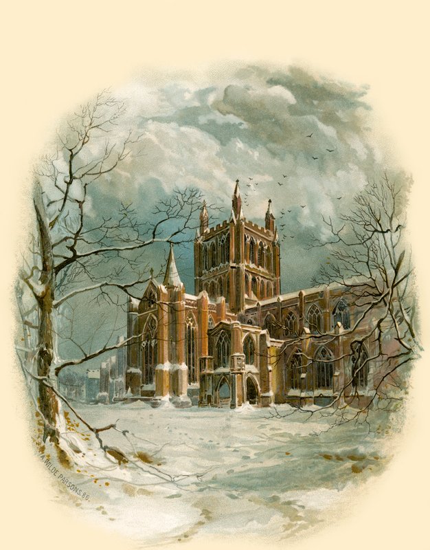 Hereford Cathedral, North West by Arthur Wilde Parsons