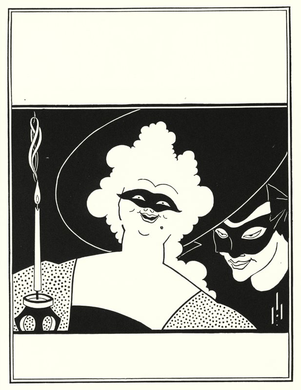 Cover design for The Yellow Book, Volume I by Aubrey Beardsley
