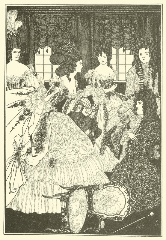 The Battle of the Beaux and the Belles by Aubrey Beardsley