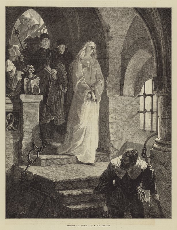 Margaret in Prison by August von Kreling