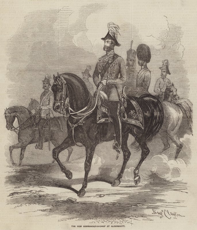 The New Commander-in-Chief at Aldershott by B. Clayton