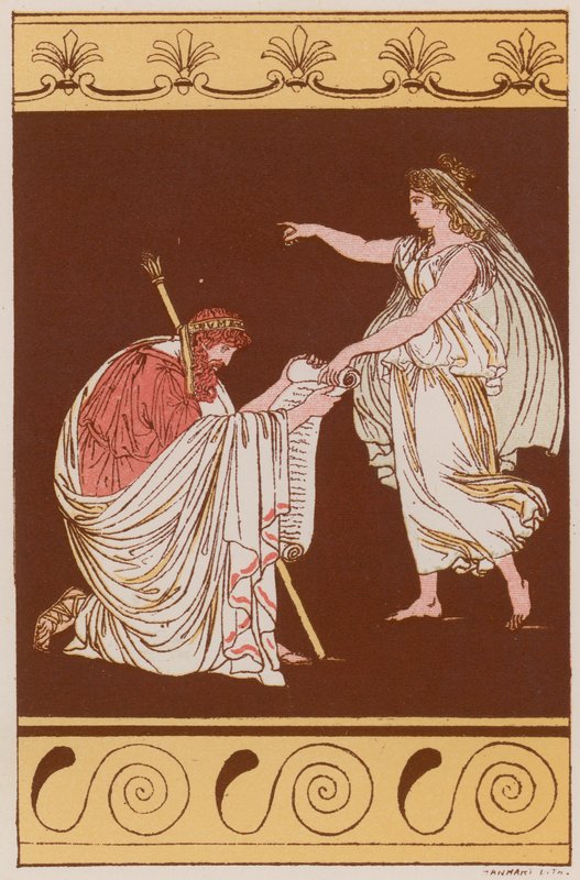 Numa Pompilius and the Nymph Egeria by Bartolomeo Pinelli