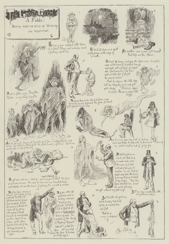 The Ghost Germ, a Fable, Setting Forth the Evils of Vainglory and Ingratitude by Bernard Partridge