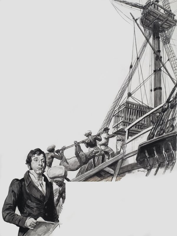 Raffles leaves Singapore by C.L. Doughty