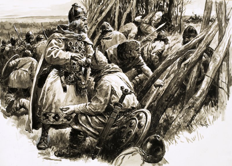 With a small band of loyal followers, King Alfred retreated into the marshes by C.L. Doughty