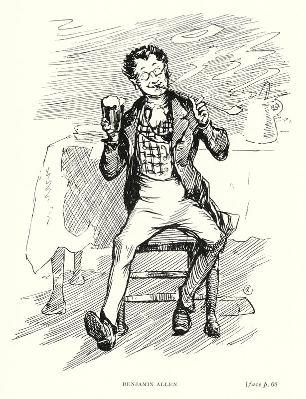 Dickens character: Benjamin Allen by Captain Edward Henry Handley Read