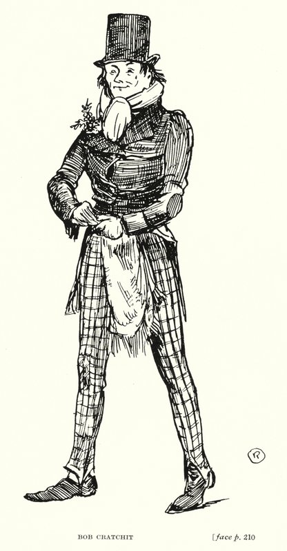 Bob Cratchit (litho) by Captain Edward Henry Handley Read