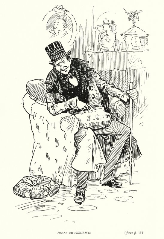 Dickens character: Jonas Chuzzlewit by Captain Edward Henry Handley Read