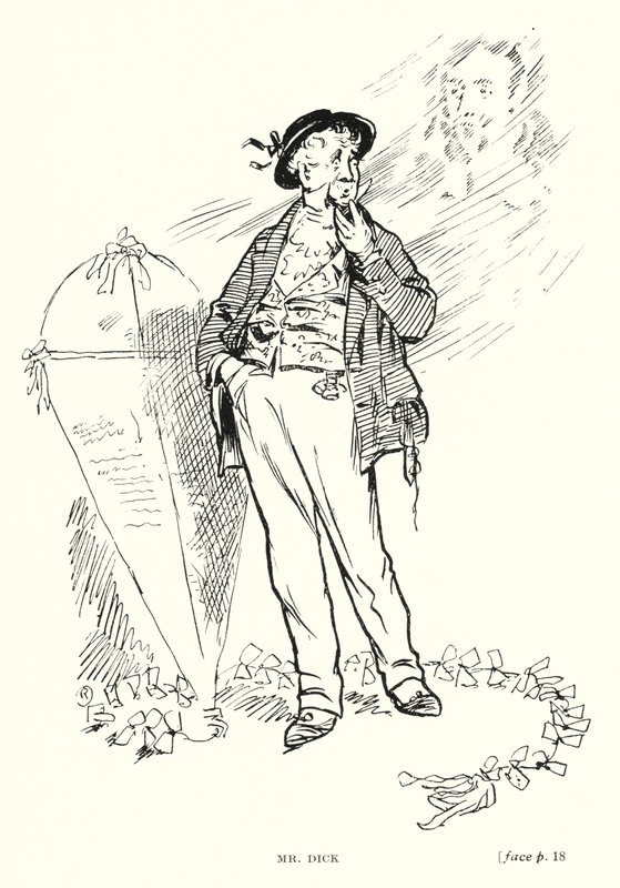 Mr Dick (litho) by Captain Edward Henry Handley Read