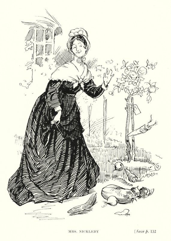 Dickens character: Mrs Nickleby by Captain Edward Henry Handley Read