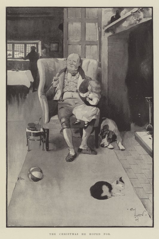 The Christmas he hoped for by Cecil Charles Windsor Aldin