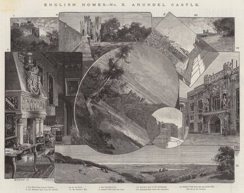 Arundel Castle by Charles Auguste Loye