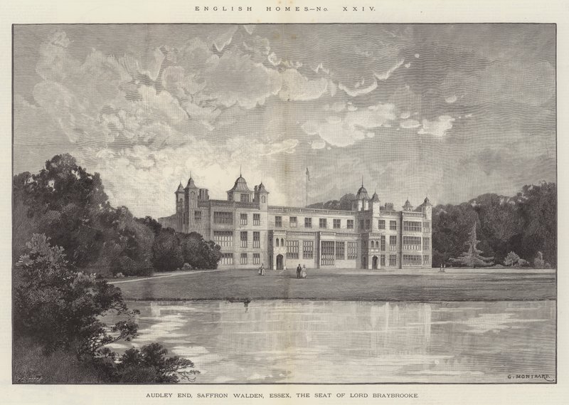 Audley End, Saffron Walden, Essex, the Seat of Lord Braybrooke by Charles Auguste Loye