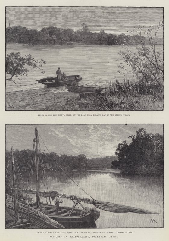 Sketches in Amatongaland, South-East Africa by Charles Auguste Loye