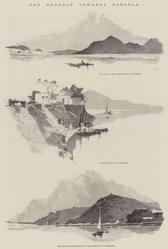The Advance towards Dongola by Charles Auguste Loye