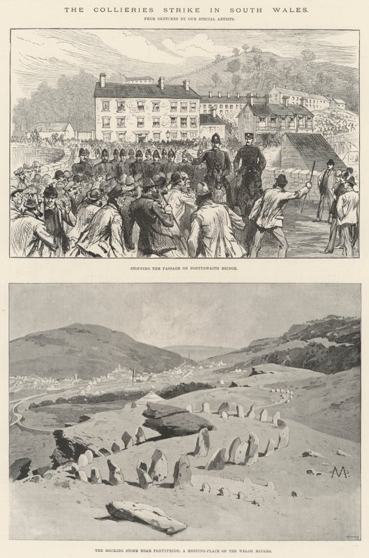 The Collieries Strike in South Wales by Charles Auguste Loye