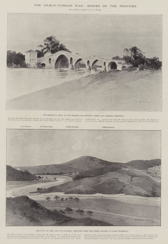 The Graeco-Turkish War, Scenes on the Frontier by Charles Auguste Loye