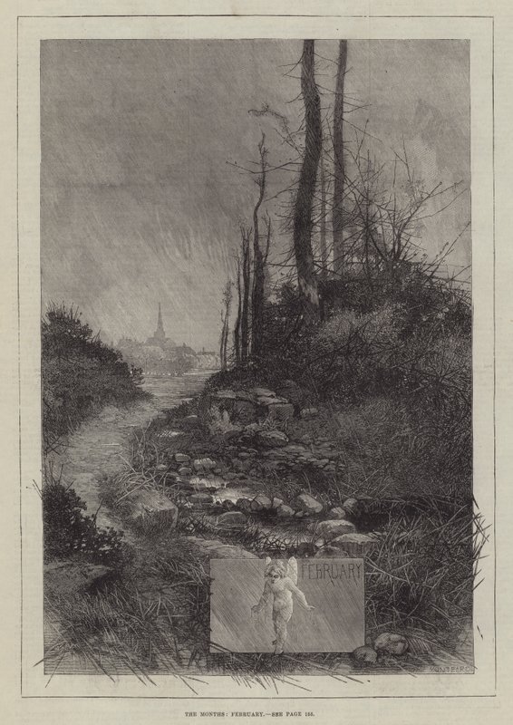 The Months, February by Charles Auguste Loye
