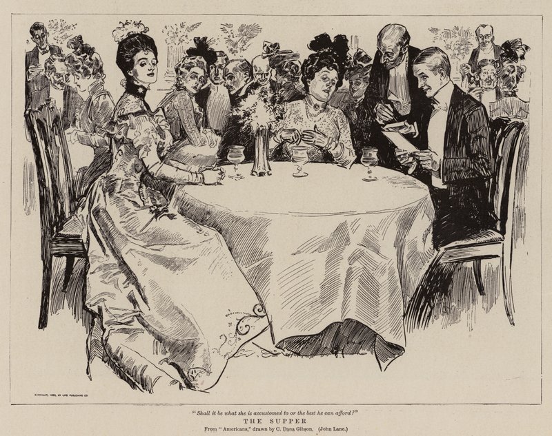 The Supper by Charles Dana Gibson