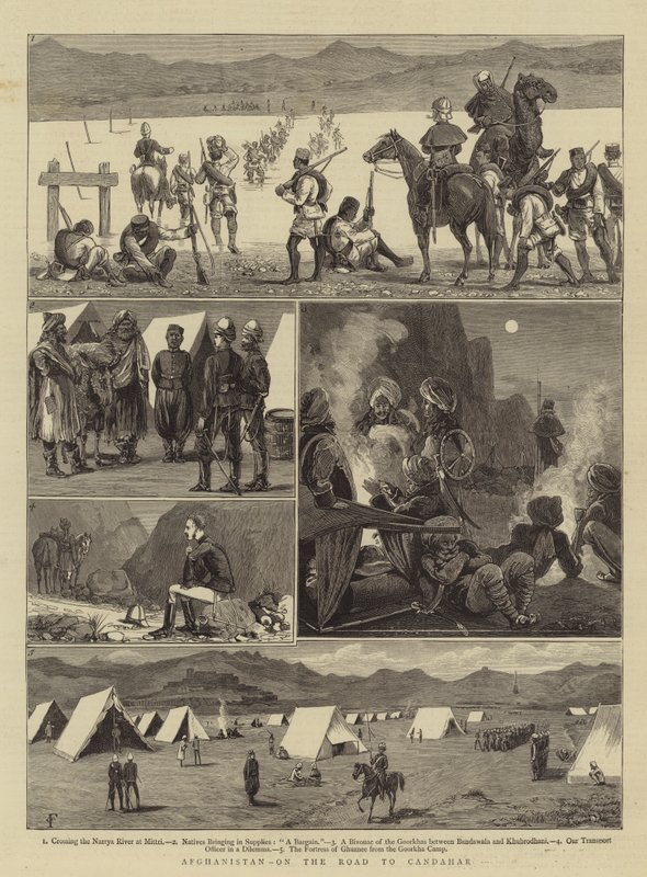 Afghanistan, on the Road to Candahar by Charles Edwin Fripp