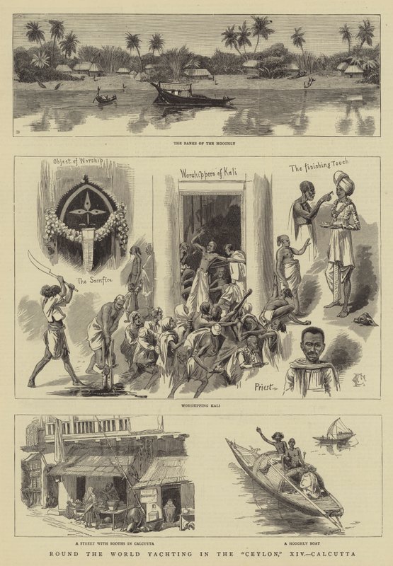 Round the World Yachting in the Ceylon, XIV, Calcutta by Charles Edwin Fripp