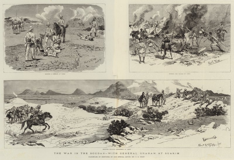 The War in the Soudan, with General Graham at Suakim by Charles Edwin Fripp