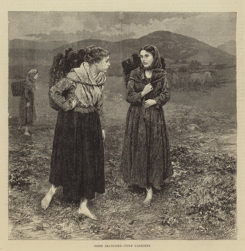 Irish Sketches, Turf Carriers by Charles Green