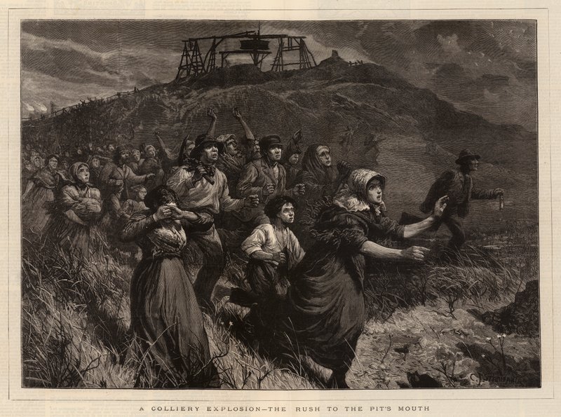 A Colliery Explosion, the Rush to the Pit
