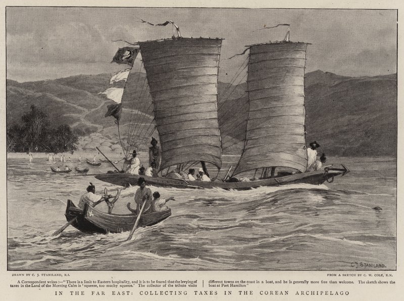 In the Far East, collecting Taxes in the Corean Archipelago by Charles J. Staniland