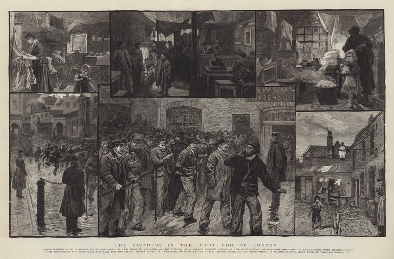 The Distress in the East End of London by Charles J. Staniland